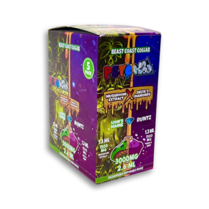 Psyched Mushroom Disposable Vape 2000mg – Shiitake – 10 ct. Display
