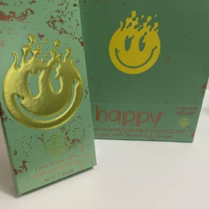 Happy Psilocybin Mushroom Mint Chocolate w/ Turmeric & Ginger bar 4g