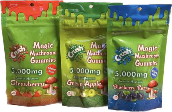 Crush Magic Mushies Gummies 5000MG Bag 10CT/500MG - Image 2