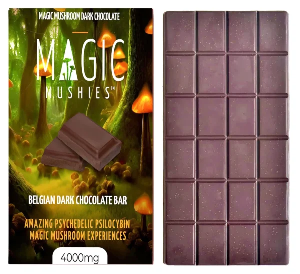 Magic Mushies Belgian Dark Chocolate Bar 4000mg