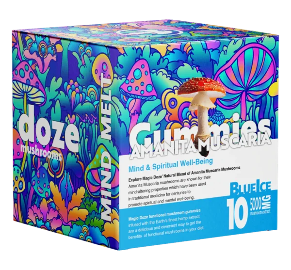 Amanita Muscaria Mushroom Gummies (Blue Ice) – Magic Doze - Image 3