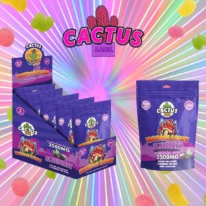 Cactus Amanita Mushroom Gummies 2500mg 5ct 5pk Wholesale