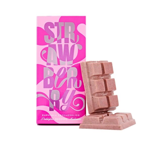 Euphoria Psychedelics Strawberry Swirl Chocolate Bars