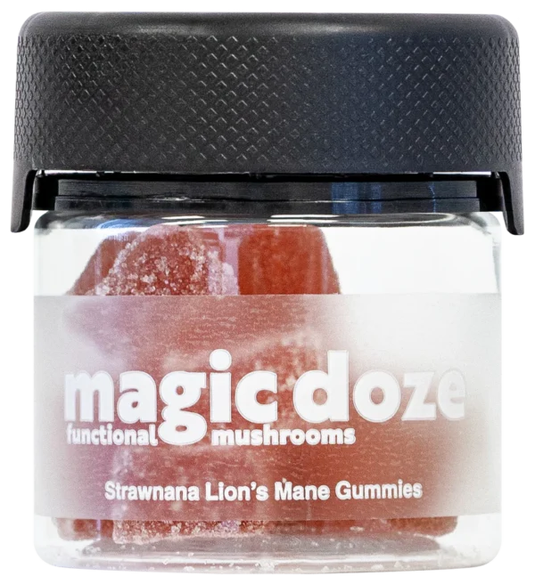 Lion’s Mane Mushroom Gummies with Delta 9 THC (Strawnana) – Magic Doze - Image 4